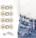 CUZWAVE Adjustable Waist Buckle for PantsDouble flower