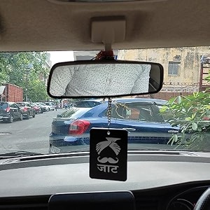 cvanu acrylic car hanging accessories jatt embossed both side for car decoration334 x4inch_c5