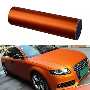 CVANU Air Release Orange Matte Chrome Metallic