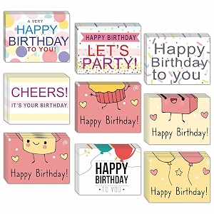 cvanu attractive 9 designs greeting cards blank notecard with envelopes for office all occasion54pcs3x4 inch_c15