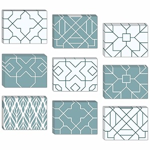 cvanu attractive 9 designs greeting cards blank notecard with envelopes for office all occasion54pcs3x4 inch_c20