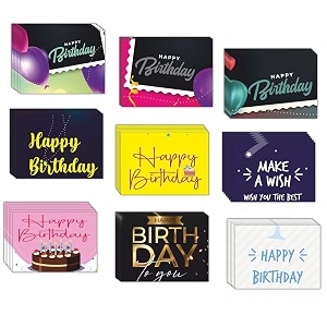 cvanu attractive 9 designs greeting cards blank notecard with envelopes for office all occasion54pcs3x4 inch_c18