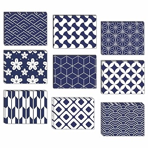 cvanu attractive 9 designs greeting cards blank notecard with envelopes for office all occasion90pcs3x4 inch_c19