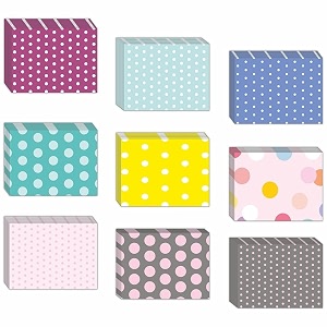 cvanu attractive 9 designs greeting cards blank notecard with envelopes for office all occasion54pc3x4inch_c24