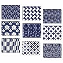 CVANU Attractive 9 Designs Greeting Cards, Blank Notecard With Envelopes for Office, All Occasion(54pcs)(3x4 inch)_c19