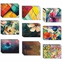 CVANU Attractive 9 Designs Greeting Cards, Blank Notecard with Envelopes for Office, All Occasion(90pc)(3x4inch)_c25