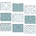 CVANU Attractive 9 Designs Greeting Cards, Blank Notecard With Envelopes for Office, All Occasion(90pcs)(3x4 inch)_c20
