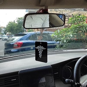 cvanu doctor symbol acrylic car hanging accessories embossed both side for car decoration334 x4inch_c6