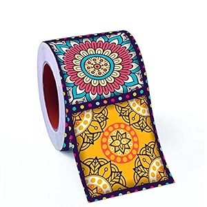 cvanu oil proof and waterproof self adhesive wall tile decals sticker vinyl  480x10 cm multicolour cv-1