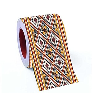 cvanu oil proof and waterproof self adhesive wall tile decals sticker vinyl  480x10 cm multicolour cv-19