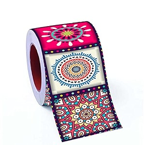 cvanu oil proof and waterproof self adhesive wall tile decals sticker vinyl  480x10 cm multicolour cv-5