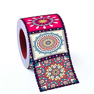 cvanu oil proof and waterproof self adhesive wall tile decals sticker vinyl  480x10 cm multicolour cv-2