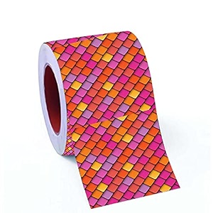 cvanu oil proof and waterproof self adhesive wall tile decals sticker vinyl  480x10 cm multicolour cv-21