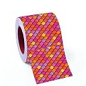 CVANU Oil Proof and Waterproof Self Adhesive Wall Tile Decals Sticker (Vinyl ; 480x10 cm; Multicolour) CV-21