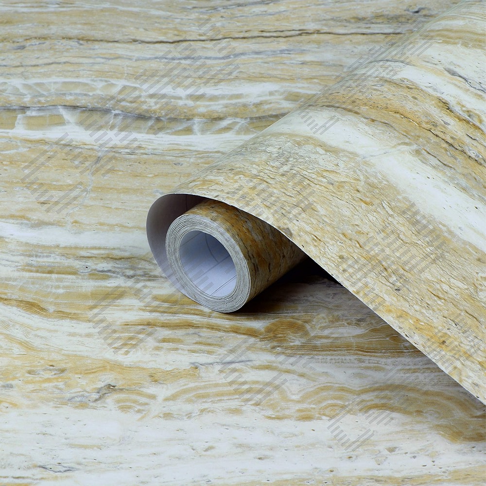 CVANU Self Adhesive Marble Wallpaper Waterproof Old Furniture Vinyl ...