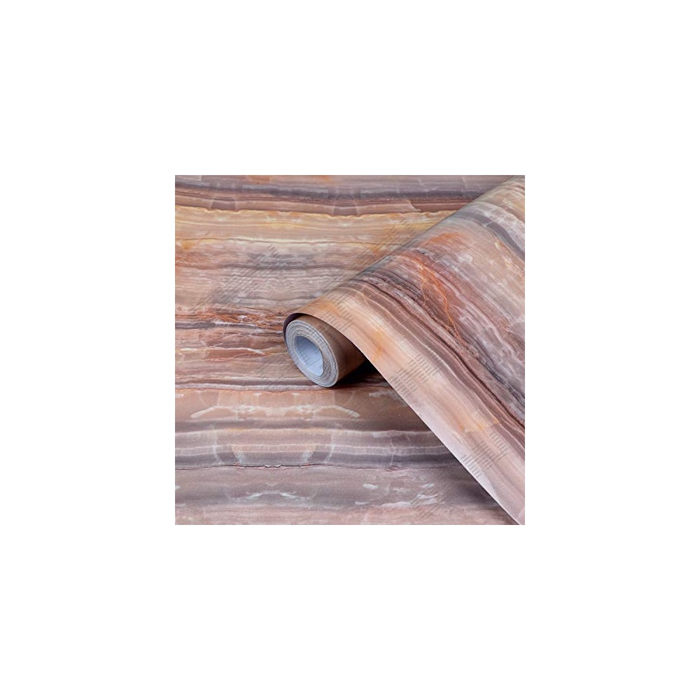 CVANU Self Adhesive Marble Wallpaper Waterproof Old Furniture Vinyl ...