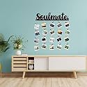 CVANU Soulmate MDF Cutout Photo Display Wall Hanging with Clips & Rope for Decorative Item Size(30inch X 24inch)_c45