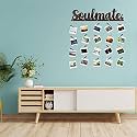 CVANU Soulmate MDF Cutout Photo Display Wall Hanging with Clips & Rope for Decorative Item Size(30inch X 24inch)_c46