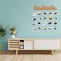 CVANU Soulmate MDF Cutout Photo Display Wall Hanging with Clips &amp; Rope for Decorative Item Size(30inch X 24inch)_c44