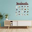 CVANU Soulmate MDF Cutout Photo Display Wall Hanging with Clips & Rope for Decorative Item Size(30inch X 24inch)_c48