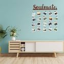 CVANU Soulmate MDF Cutout Photo Display Wall Hanging with Clips &amp; Rope for Decorative Item Size(30inch X 24inch)_c43