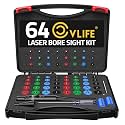 CVLIFE Laser Bore Sight Kit with 64 Adapters fit 0.17 to 12GA Calibers