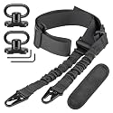CVLIFE Rifle Sling Two Point Sling, Removable Pad 360° Swivels, Elastic
