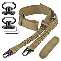 CVLIFE Rifle Sling Two Point Sling, Removable Pad 360° Swivels, Elastic