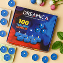 CW Dreamica Pack Of 100 , Long-Burning Blue Tealight Candle