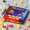 CW Dreamica Pack Of 50 , Long-Burning Multi Tealight Candles Candle