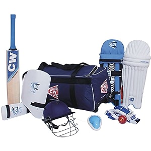 cw maxstar classic cricket kit for 5-14 year above full kit cricket playing set wooden cricket kit complete batting kit bag with all accessories cricket kit for left hand amp right hand