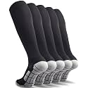 CWVLC Soccer Socks (1/3/5 pairs) Team Sport Knee High Socks for Adult Youth Kids