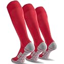 CWVLC Soccer Socks (1/3/5 pairs) Team Sport Knee High Socks for Adult Youth Kids