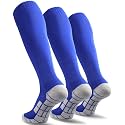 CWVLC Soccer Socks (1/3/5 pairs) Team Sport Knee High Socks for Adult Youth Kids