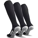 CWVLC Soccer Socks (1/3/5 pairs) Team Sport Knee High Socks for Adult Youth Kids