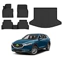 CX-5 Floor Mats - Car Mats for Mazda CX-5 2017-2021, All Weather Floor Mats and Cargo Liner for CX-5 Accessories, Heavy Duty Rubber Mats, Car Accessories