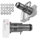 CX100 Mini Optical Snoot Gobos Accessories with ZY Mount Adapter, Spotlight Attachment Shape Light Compatible with ZHIYUN Molus X100,CX100,GodoxG ML100BI,ML100R