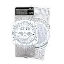 CYA Plastic E6B Flight Computer - White Dial Aviation Navigation Tool