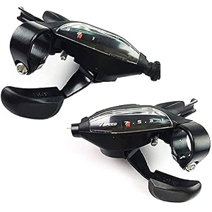 cybic 7x3 speed bicycle gear shifter black