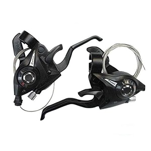 cybic bicycle gear shifter set 21-speed 7x3 black