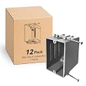 CycevSun 12-Pack Electrical Outlet Box New Work 1 Gang, 22 Cu.in, UL Listed