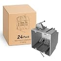 CycevSun 2 Gang Electrical Box New Work, 32 Cu.in, UL Listed, 24-Pack