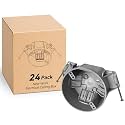 CycevSun Round Electrical Box New Work, 20 Cu.in, UL Listed, 24-Pack