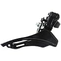 Cycle Front Derailleur – Black, Pull-Up (Top Pull), Ideal for 3x7 or 3x8 Speed Gears