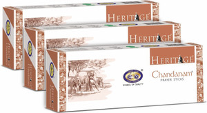cycle pure agarbatti heritage prayer sticks with chandanam fragrance 166 units set of 3