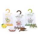 Cycle Pure Karpure Camphor Sachet - Pack of 3 | Air Freshener for Bathroom, Toilets, Cars, Wardrobes, Homes, &amp; Offices | Oudh, Citrus, &amp; Thyme Fragrance | Each Lasts up to 30 Days, 30gm Each