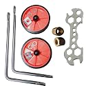 Cycle Side Supporter Wheel Set for 26 inch Bicycle Plastic and Steel Bicycles Side Supporter for Adult Bicycle