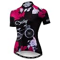 Cycling Jerseys Women Bike Shirts Short Sleeve Bicycle Clothes Breathable Stretch Labric Bicycle Uniforms