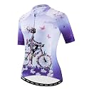Cycling Jerseys Women Bike Shirts Short Sleeve Bicycle Clothes Breathable Stretch Labric Bicycle Uniforms
