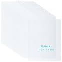 CYEAH 20 Pcs Plastic Canvas Sheets, 7 Count White Plastic Mesh for Cross Stitching, Mesh Sheets for Embroidery Crafting, Acrylic Yarn Crafting, Knit and Crochet DIY Projects